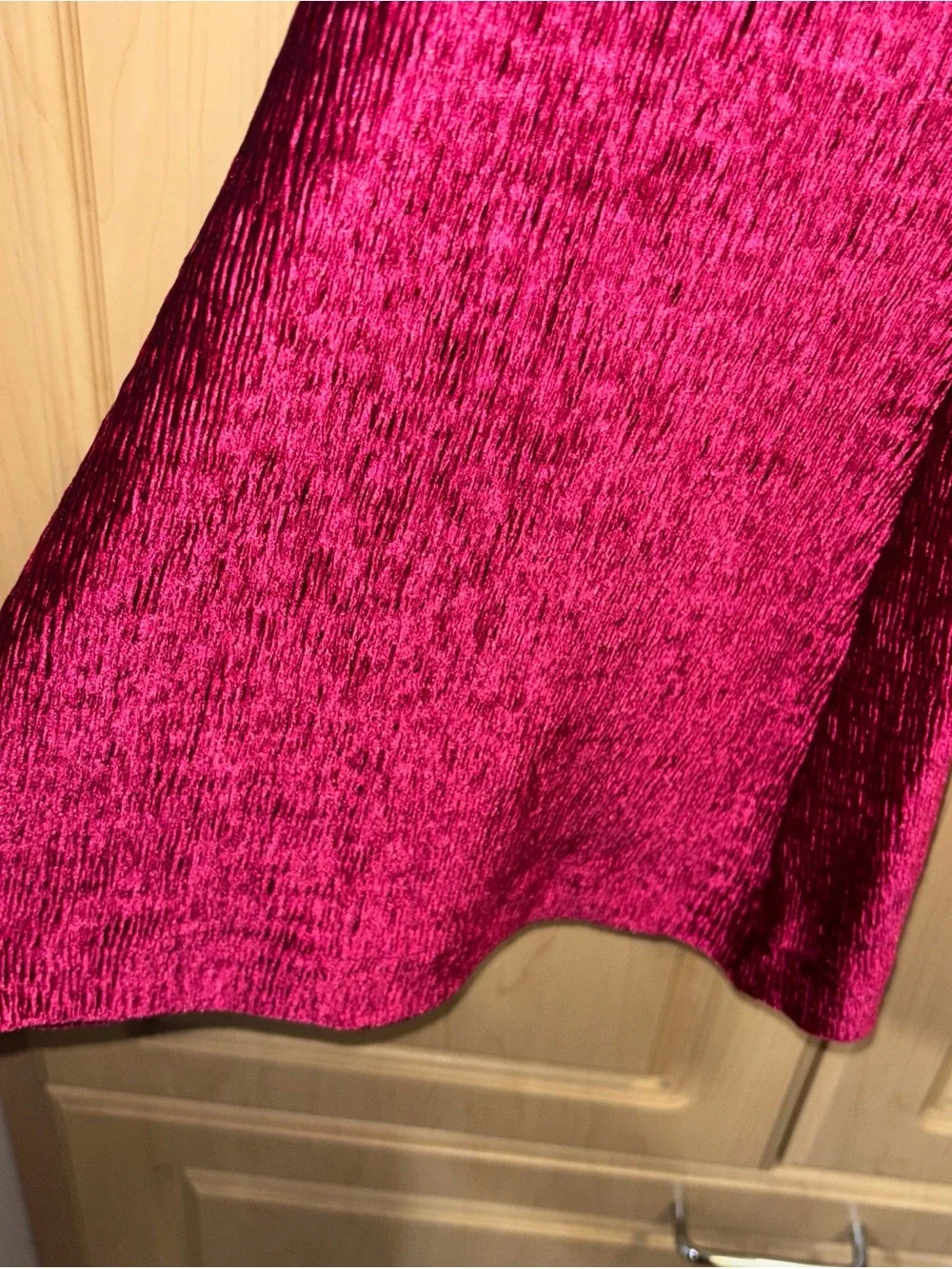NWT Free People So Charming Velvet Flare Pants SZ Large Cranberry boho festival